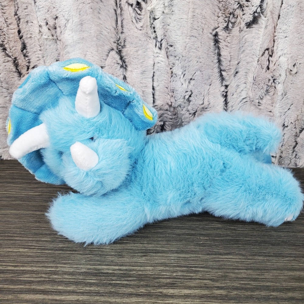 Little Miracles Blue TRICERATOPS DINOSAUR Stuffed Plush Toy Costco Soft 11"